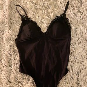 Black lace bodysuit